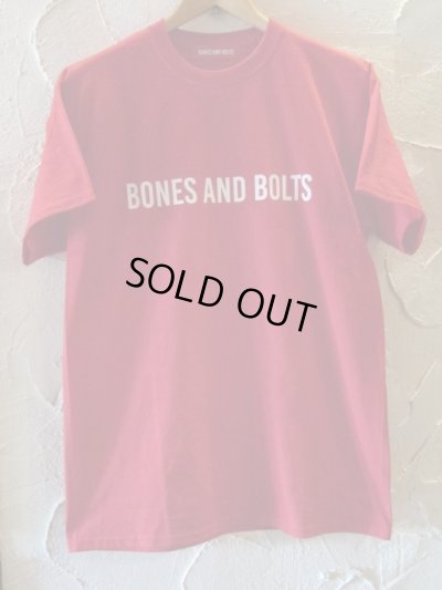 画像2: BONES AND BOLTS/TEE BOX LOGO  RED