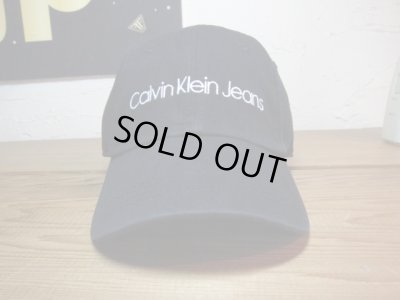 画像1: CALVIN KLEIN/WASHED TWILL DAD HAT BLACK