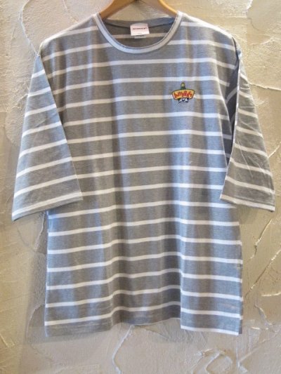 画像1: (SALE 35%OFF) INTERFACE/ADIOS HALF SLEEVE BORDER T  GRAY