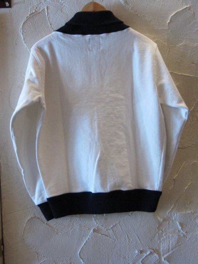 画像2: (SALE35%OFF)RATS/ZIP UP SWEAT WHITExBLACK