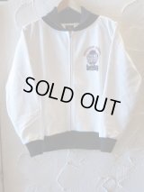 RATS/ZIP UP SWEAT WHITExBLACK