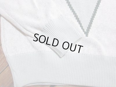 画像5: BELAFONTE/RT ARGYLE V PATTERN PLAY SHIRT  GREEN