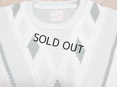 画像4: BELAFONTE/RT ARGYLE V PATTERN PLAY SHIRT  GREEN