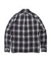 画像2: ROTTWEILER/CHECK OPEN COLLAR LS SHIRT  BLACK (2)