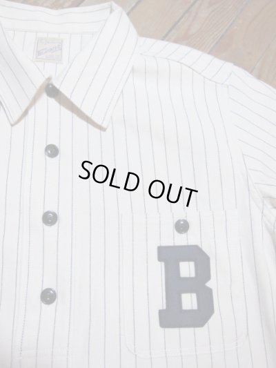 画像5: BELAFONTE/RT STRIPE BASEBALL PULL S/S SH  OFF