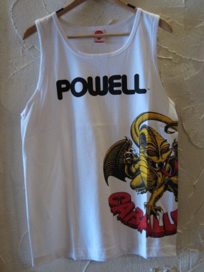 画像1: (DEAD STOCK)POWELL/TANK TOP CABALLERO  WHITE