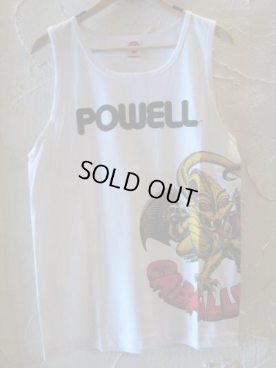 画像1: (DEAD STOCK)POWELL/TANK TOP CABALLERO  WHITE