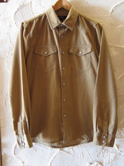 画像1: (SALE 35%OFF) JIL BLAZE/CORDUROY WESTARN SH  CAMEL