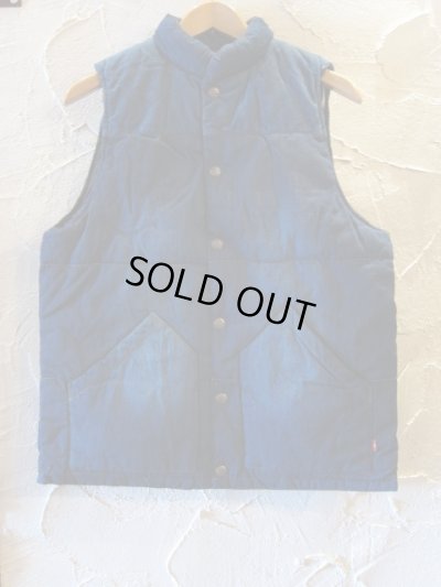 画像3: GRN/R/V PADDING VEST  INDIGOxBLACK