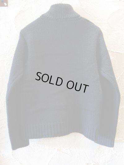 画像2: (DEAD STOCK) COREFIGHTER/SHAWLL COLLAR KNIT  BLACK
