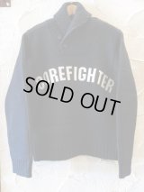 (DEAD STOCK) COREFIGHTER/SHAWLL COLLAR KNIT  BLACK