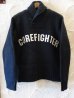 画像1: (DEAD STOCK) COREFIGHTER/SHAWLL COLLAR KNIT  BLACK (1)