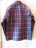 画像2: FTC/PLAID TWILL B.D SH  PURPLE (2)