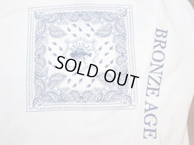 画像3: BRONZE AGE/PRINT LONG T BANDANA  WHITE