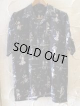 (再入荷） VINTAGE EL/POP ALOHA SHIRTS  BLACK