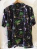 画像1: (再アップ） VINTAGE EL/HULA ALOHA SHIRTS  BLACK (1)