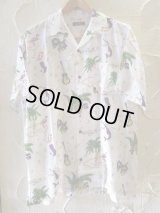 (再アップ) VINTAGE EL/HULA ALOHA SHIRTS  WHITE