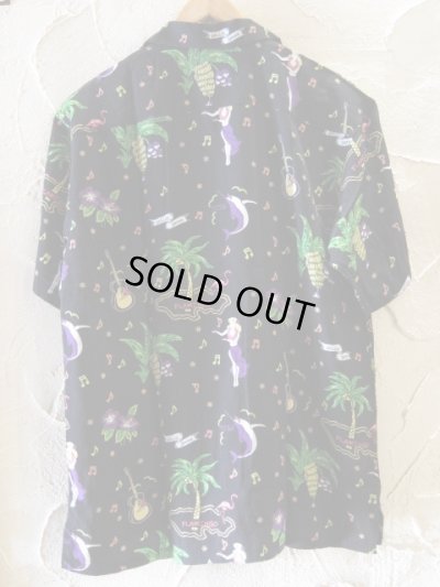 画像2: (再アップ） VINTAGE EL/HULA ALOHA SHIRTS  BLACK