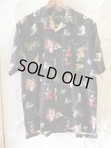 (再入荷） VINTAGE EL/JAPAN ALOHA SHIRTS  BLACK