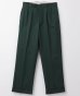 画像1: BELAFOTE/RT CHINO 2TACK TROUSER  D.GREEN (1)