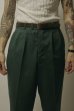 画像8: BELAFOTE/RT CHINO 2TACK TROUSER  D.GREEN