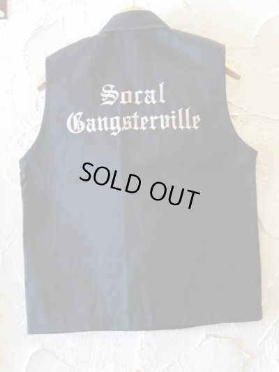 画像2: GANGSTERVILLE(ギャングスタービル)/SOCAL WORK VEST  BLACK