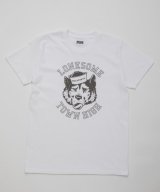 (SALE 30%OFF) BELAFOTE/RT LONESOME TOWN HIGH PRINT T  WHITE