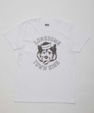 画像1: (SALE 30%OFF) BELAFOTE/RT LONESOME TOWN HIGH PRINT T  WHITE