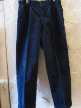 (SALE 35%OFF) BELAFOTE/RT 2TACK CORDUROY TROUSERS  NAVY