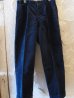 画像1: (SALE 35%OFF) BELAFOTE/RT 2TACK CORDUROY TROUSERS  NAVY (1)