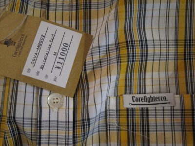 画像4: (DEAD STOCK)COREFIGHTER/CHECK S/S SH  YELLOW