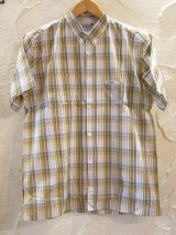 (SALE 30%OFF) (DEAD STOCK)COREFIGHTER/CHECK S/S SH  YELLOW