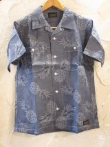 (SALE 30%OFF) (再アップ）(DEAD STOCK)COREFIGHTER/PINEAPLLE S/S SH  INDIGO