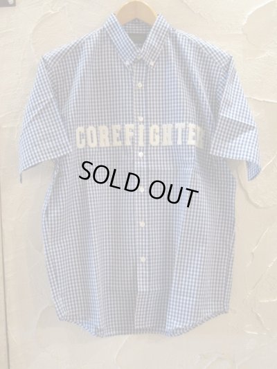 画像1: (DEAD STOCK)COREFIGHTER/CF WAPPEN S/S SH  BLUE