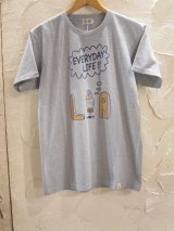 (SALE 25%OFF)SEABEES/S/S PRINT T EVERY DAY  S.GRAY