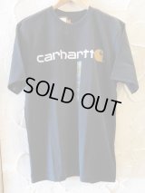 CARHARTT/SHORT SLEEVE LOGO T  BLACK