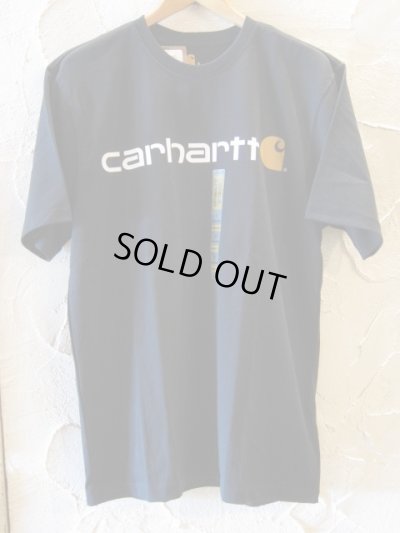 画像1: CARHARTT/SHORT SLEEVE LOGO T  BLACK