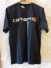 画像1: CARHARTT/SHORT SLEEVE LOGO T  BLACK (1)