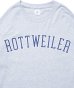 画像4: ROTTWEILER/COLLEGE LOGO LS T  GRAY