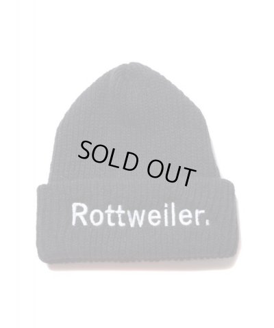 画像1: ROTTWEILER/BRONER ROTTWEILER KNIT CAP  BLACK