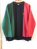 画像2: FTC/COLOR BLOCKED CREW NECK  BLACK (2)