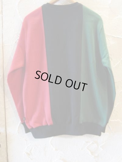 画像3: FTC/COLOR BLOCKED CREW NECK  BLACK