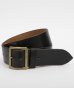 画像1: BELAFOTE/RT LEATHER BELT 45mm BLACKxBRASS  (1)