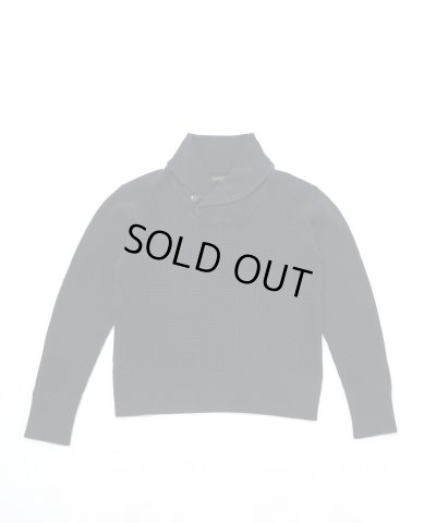 画像5: BELAFOTE/RT HEAVY WAFFLE SHAWL PULLOVER BLACK
