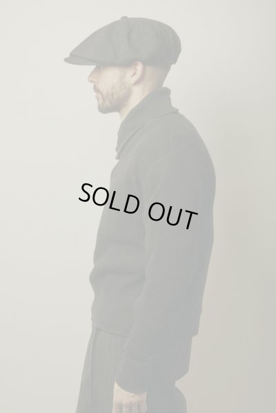 画像3: BELAFOTE/RT HEAVY WAFFLE SHAWL PULLOVER BLACK