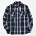 画像1: RATS/COTTON CHECK SHIRTS  BLUE (1)