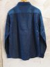 画像2: VINTAGE EL/6.5oz DENIM CRAZY SHIRT  INDIGO (2)