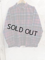  （再入荷） SUPERIOR EL/TARTAN CHECK BIG SHIRT  BLACKxRED