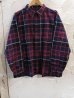 画像1:  （再入荷） SUPERIOR EL/TARTAN CHECK BIG SHIRT  BLACKxRED (1)