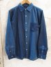 画像1: VINTAGE EL/6.5oz DENIM CRAZY SHIRT  INDIGO (1)